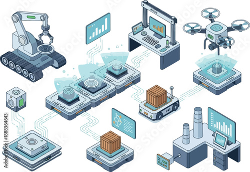 Smart Industry Automation, Robotics, and Digital Integration in Modern Manufacturing