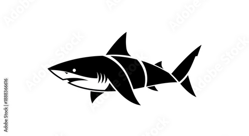 Vibrant tiger head graphic on white background conceptual vector art