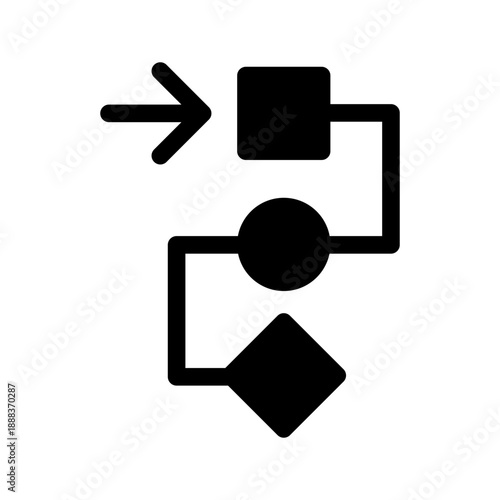 Process Icon Vector Symbol Design Illustration