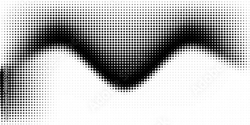 Basic halftone dots effect in black and white color. Halftone effect. Dot halftone. Black white halftone.Background with monochrome dotted texture. Polka dot pattern template.