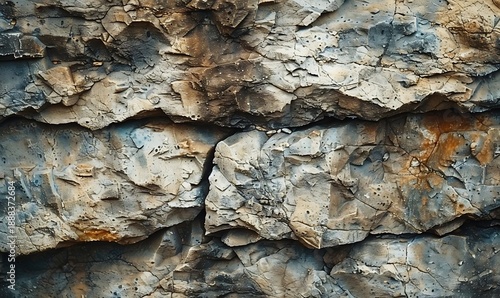 Abstract stone textures with rough, natural surfaces and earthy tones