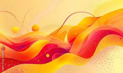 Vibrant abstract background capturing the energy of summer with warm tones