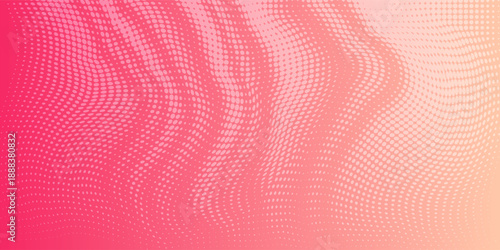 Pink orange red polka dots gradient halftone background. Pop art cartoon dot texture with comic graphic design