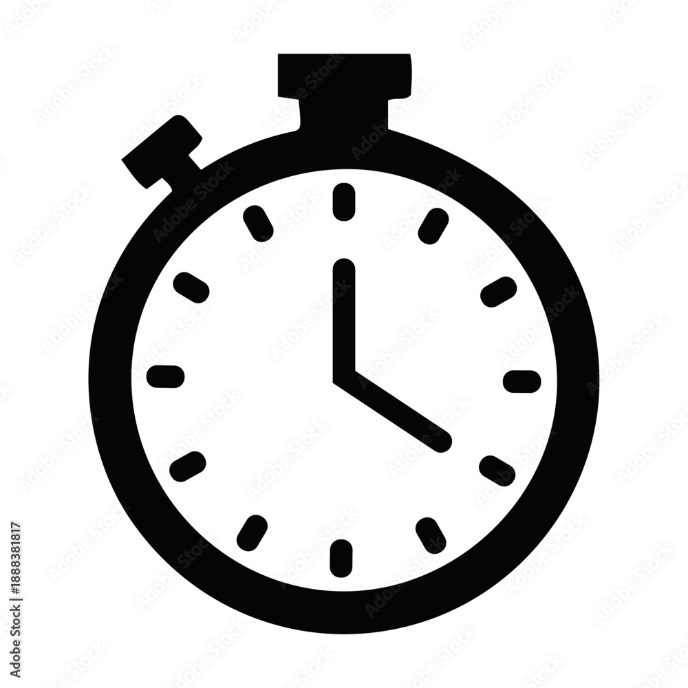Ταπετσαρία Stopwatch icon symbolizing time management and speed in activities and projects