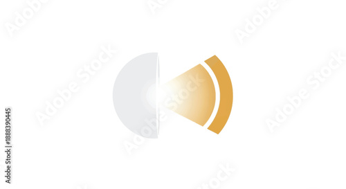 Abstract Sound Wave Graphic with Light Effect.