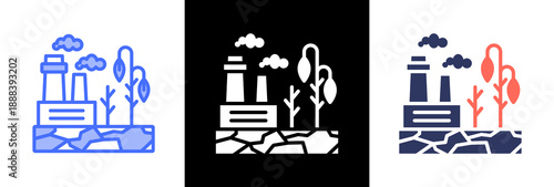 Environmental Damage triple icon