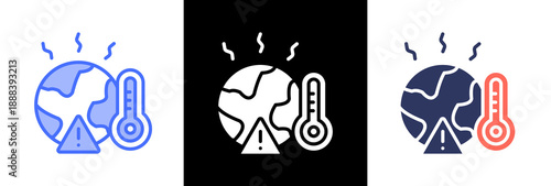 Global Warming triple icon