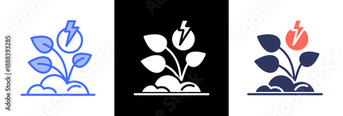 Green Energy triple icon