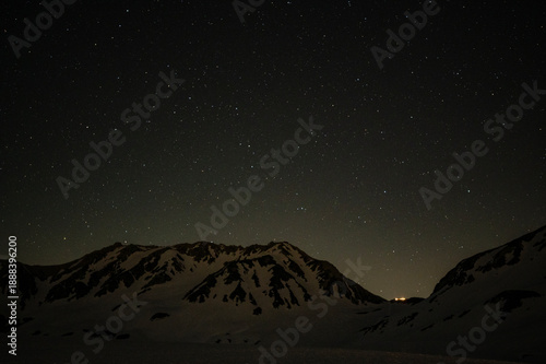 Фотография 早春の立山に輝く星
