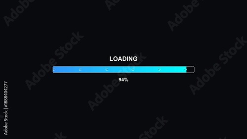 Wallpaper Mural Progress bar animation loading for video editing and website usage with clear visual representation of activity Torontodigital.ca