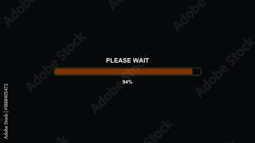 Wallpaper Mural Progress bar displays loading status for video editing or online content creation tasks along with a message Torontodigital.ca