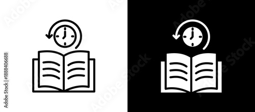 Freedom To Study whiteblack icon