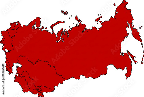 USSR Map – High-Quality Geographical Illustration