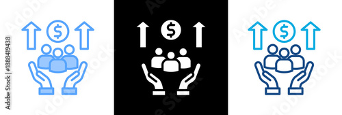 Community Investment triple icon