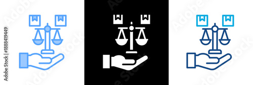 Ethical Product triple icon