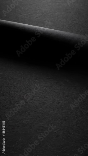 Black Cloth Moving, Minimalist Abstract Shot