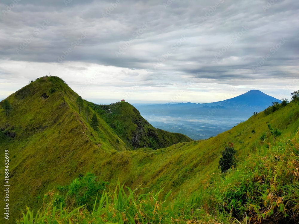 Fototapeta premium mountain landscape with clouds