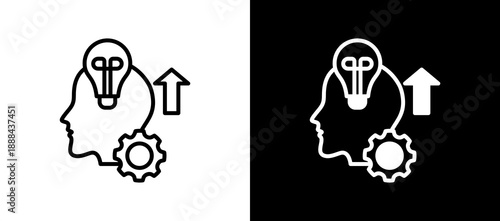 Skill Development whiteblack icon