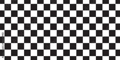 Black and white checkered pattern, Checkerboard seamless pattern
