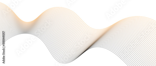 simple black orange wavy line art for banner poster background.