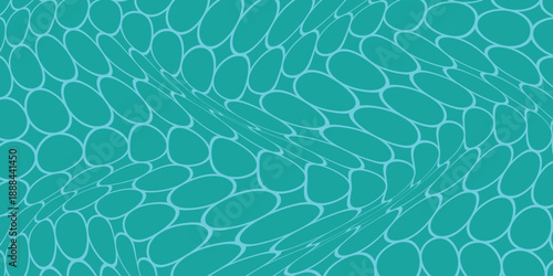 simple cyan outline dot wave pattern art for banner poster background.