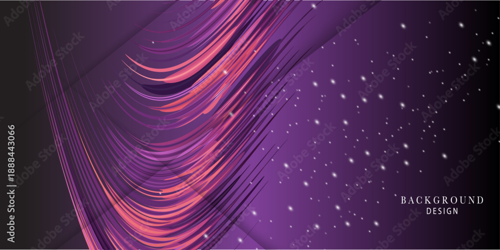 Obraz premium Speed lights effect background abstract in black and purple colors