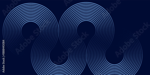 abstract dark background with glowing lines circles illustration