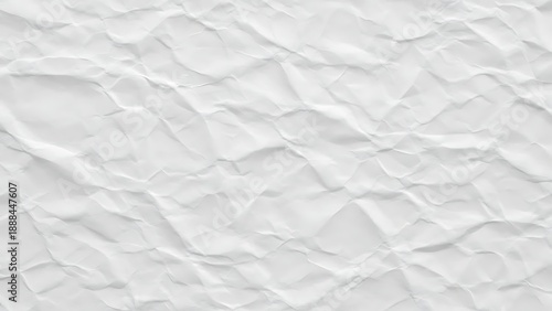 Crumpled white paper texture background for design and creativity