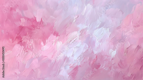 Abstract pink and white textured brushstrokes background