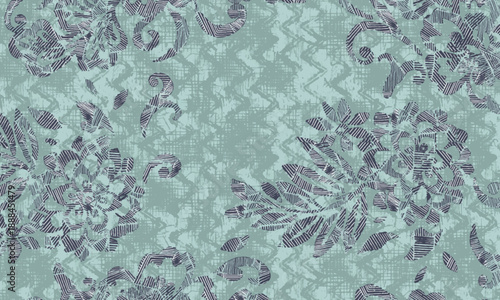 abstract floral seamless pattern design background suitable for home decore and wallpaper purpose
