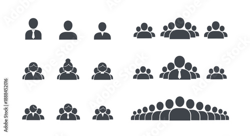 Diverse Group of People Icons Vector Illustration