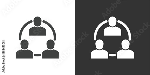 User Network icon. Solid glyph series icon