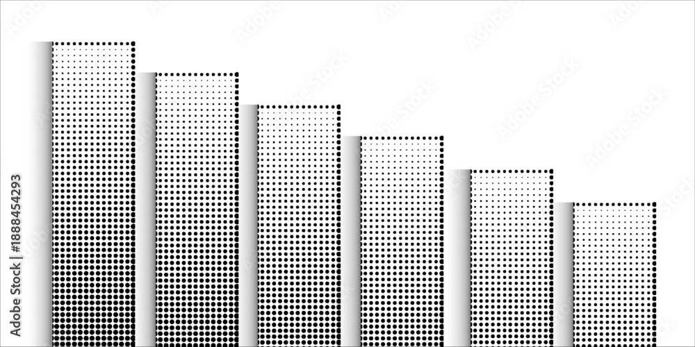 Obraz premium Halftone pattern vector with rotating and multiply technic