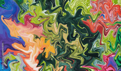 Vibrant liquid marble abstract background featuring swirling psychedelic colors and intense flowing organic digital art textures for modern design concepts