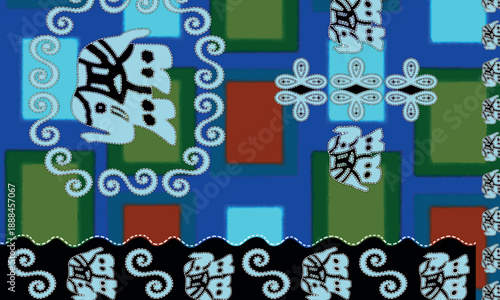 abstract square seamless pattern design background suitable for home decore and wallpaper purpose

