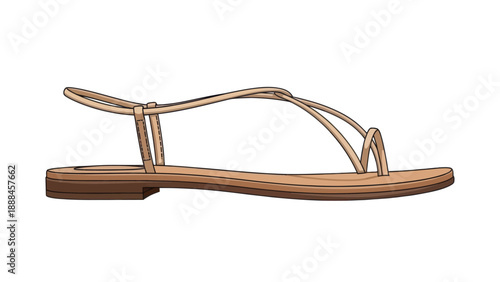 leather shoe on white background