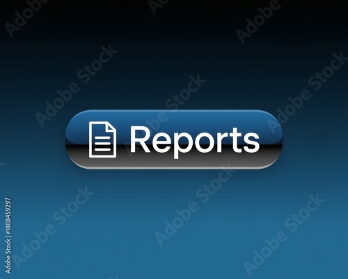 Blue business report icon