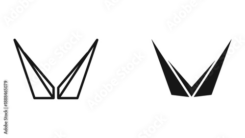 Simple geometric shapes with white background
