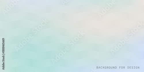 Gradient colorful delicate abstract vector background with wave pattern. Wavy pastel print. Soft gentle smooth minimal wallpaper for your design, banner, placard, presentation