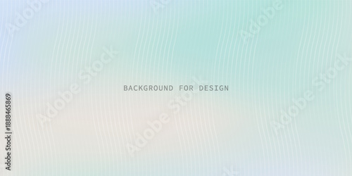 Gradient colorful delicate abstract vector background with wave pattern. Wavy pastel print. Soft gentle smooth minimal wallpaper for your design, banner, placard, presentation