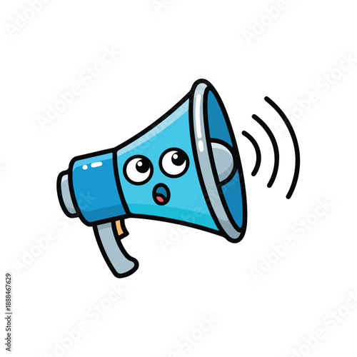 Megaphone with Friends Expressions