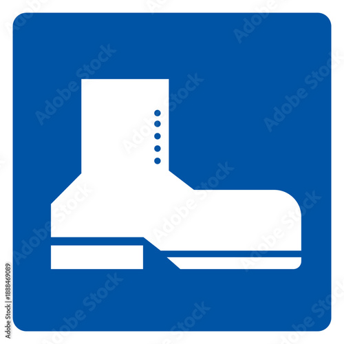 Wear Protection Symbol Sign,Vector Illustration, Isolated On White Background Label.EPS10