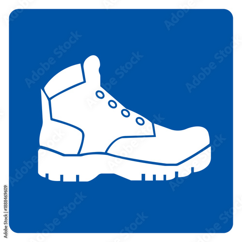 Notice Closed Toe Shoes Required Symbol Sign, Vector Illustration, Isolate On White Background Label .EPS10