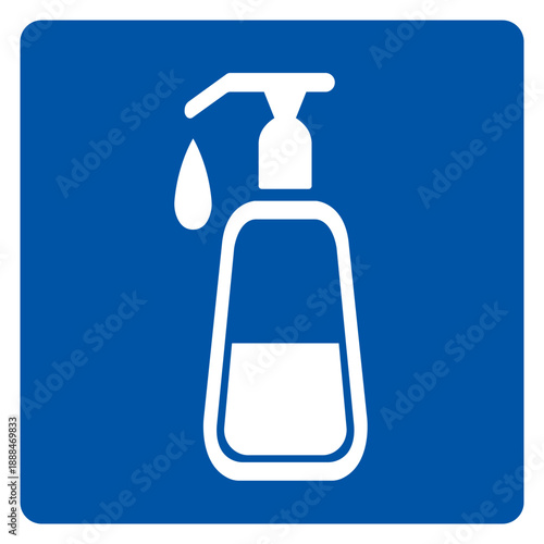 Wash Your Hand With Disinfectant Soap Symbol Sign, Vector Illustration, Isolate On White Background Label .EPS10