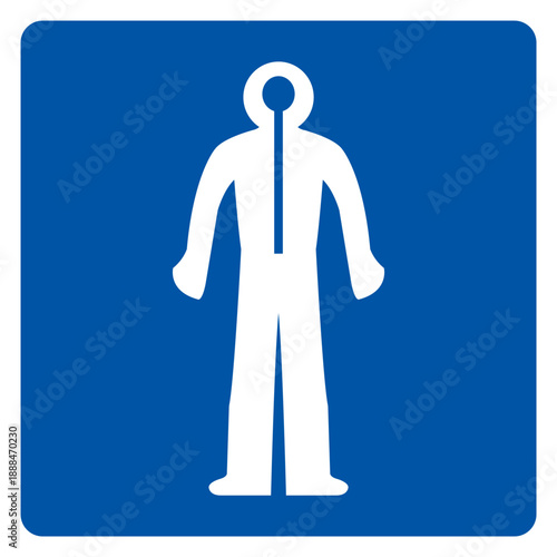 Thermal Suit Symbol Sign, Vector Illustration, Isolate On White Background Label. EPS10