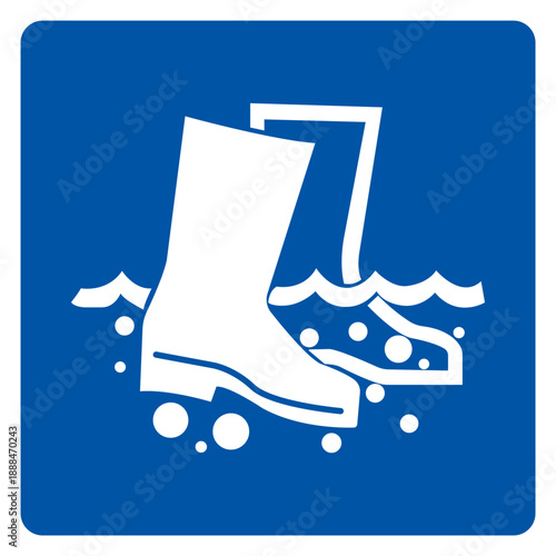 Disinfect Boots Symbol Sign, Vector Illustration, Isolate On White Background Label. EPS10