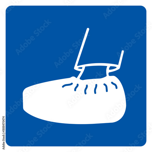 Shoe Covers Symbol Sign ,Vector Illustration, Isolate On White Background Label. EPS10