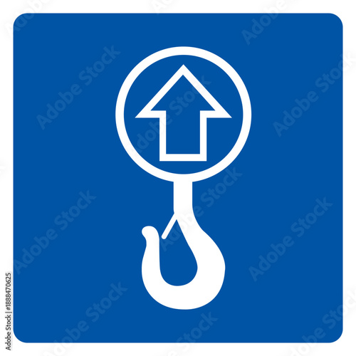 Notice Lift Point Symbol Sign,Vector Illustration, Isolated On White Background Label. EPS10