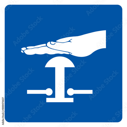 Emergency Stop Symbol Sign,Vector Illustration, Isolated On White Background Label. EPS10