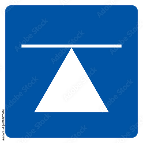 Center Of Gravity Symbol Sign,Vector Illustration, Isolated On White Background Label. EPS10